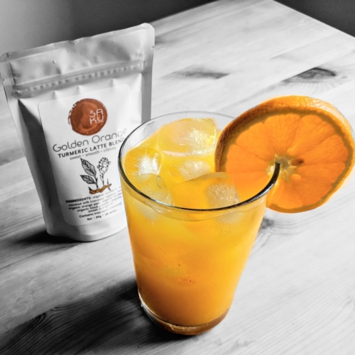 SAKU Golden Orange turmeric refresher