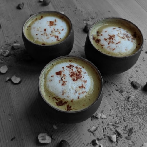 SAKU Maca Cocoa Jade hazelnut shots